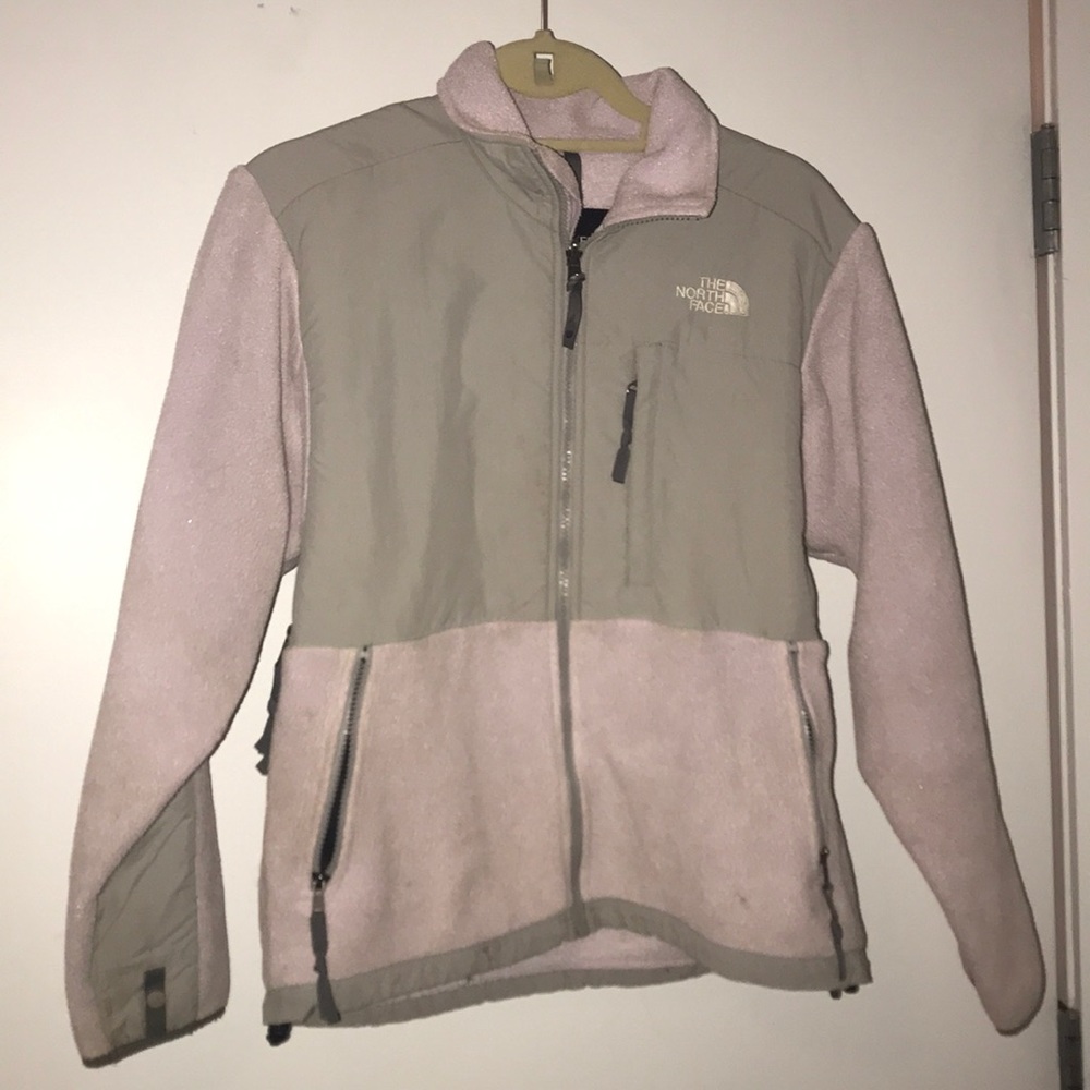purple small north face fleece